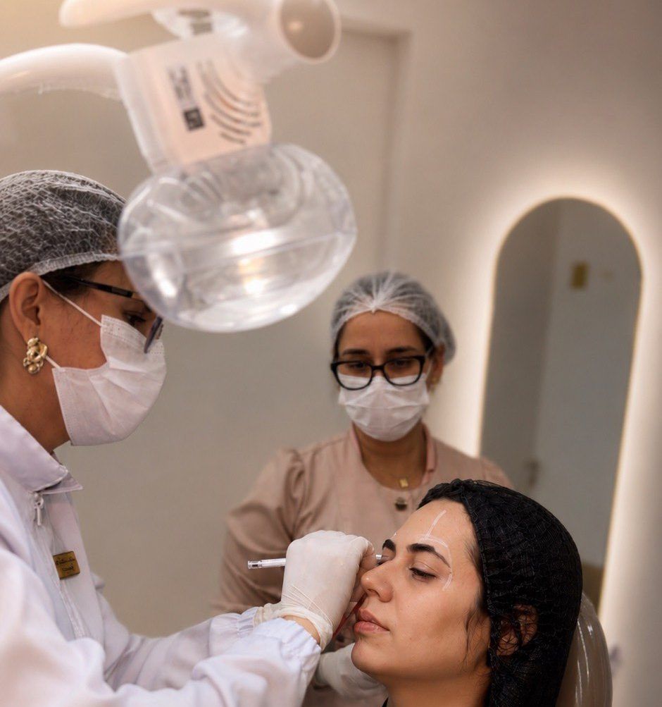 Aplicação de toxina botulínica